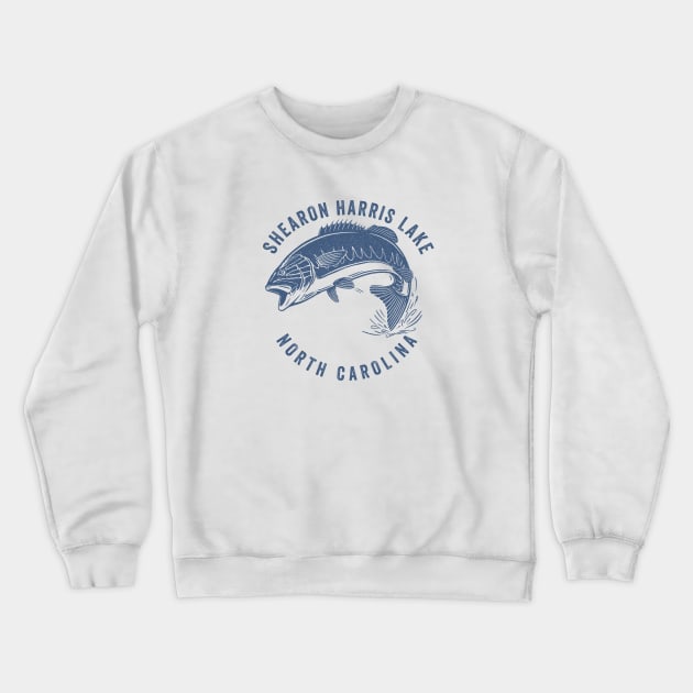 Shearon Harris Lake North Carolina Crewneck Sweatshirt by Eureka Shirts